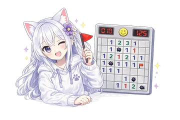 Minesweeper game illustration